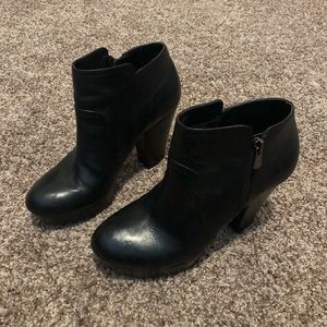 Black healed booties from Dillards GB brand size 8.5m